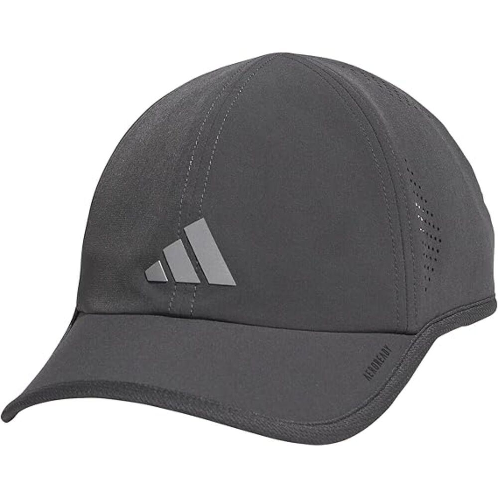Men's Gray Silver Adjustable Hook and Loop Super lite Classic Baseball Caps